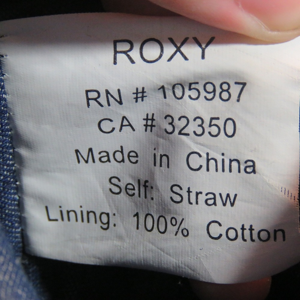 Roxy Straw Tweed Braided Beach Tote Bag Summer Handbag Cottage Core Beach Cruise - Picture 7 of 8